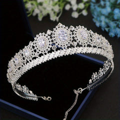 Rhinestone Crown Princess Jewelry Headband Zircon Crown