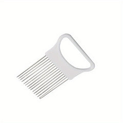 Stainless Steel Onion Insert Onion Cutting Fixer Kitchen Tool
