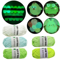 Coarse Luminous Yarn Face Mask for DIY Christmas & Halloween Gifts