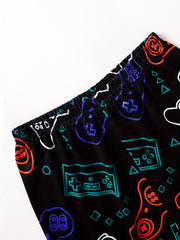 Boys Astronaut Skater Graphic T-shirt & Gamepad Shorts Set