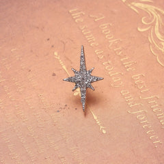Stylish Six Pointed Star Brooch for Girls - Perfect Accessory