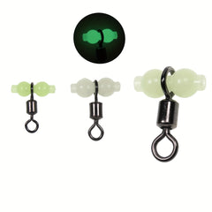 20pcs 4 2 2 0 Luminous Cross line Rolling Swivels Fishing Rigs Connector