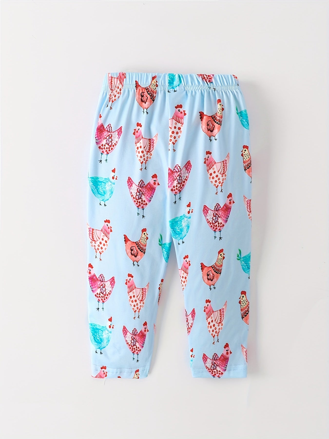 Baby Girls Casual Cartoon Print Loose Pants