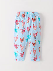 Baby Girls Casual Cartoon Print Loose Pants