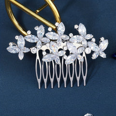 Wedding Rhinestone Hair Comb Zircon Insert Comb Head Jewelry Hair Accessories