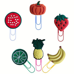 16pcs Cartoon Paper Clips Office Supplies Bookmark Pliers Desk Stationery