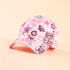 Girls Animal Embroidered Baseball Cap Adjustable Sun Hat