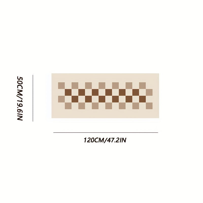 Checkerboard Area Rug Long Hallway Kitchen Mat Bath Mat