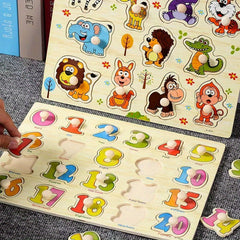 Numbers 0-20 Puzzle with Animals for Toddlers