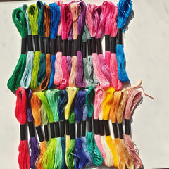 Embroidery Floss Friendship Bracelets String + Bobbins