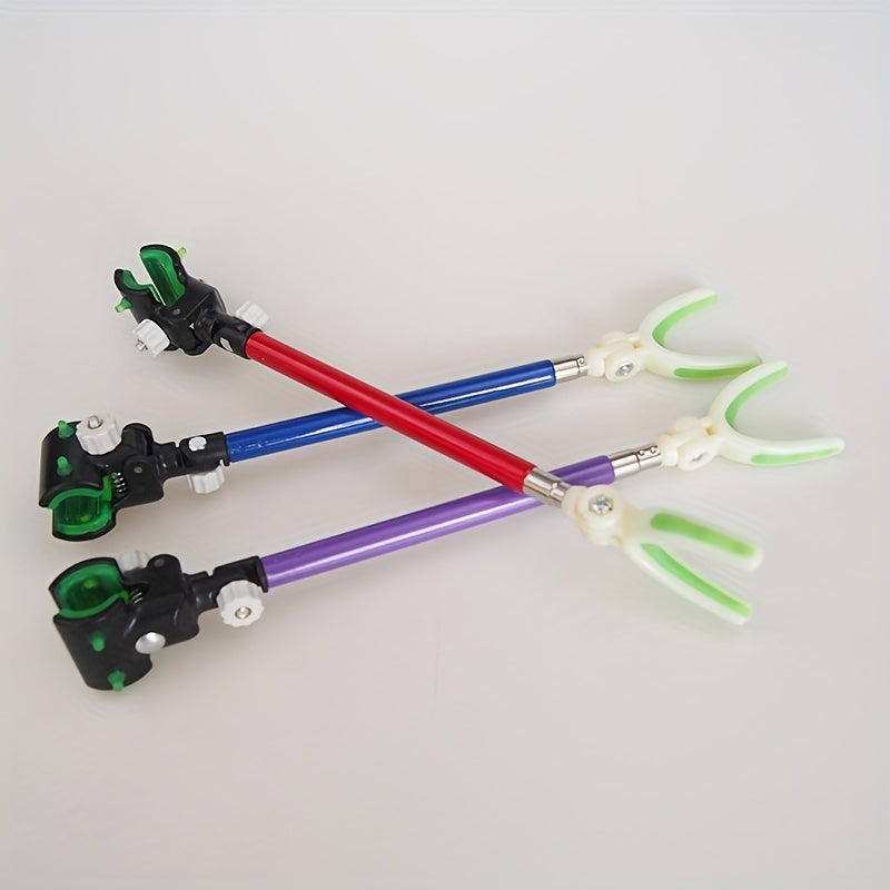 Adjustable Fishing Rod Bracket with Hanging Shelf
