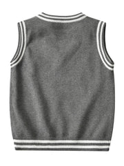 Kids V Neck Sweater Vest Boys Girls