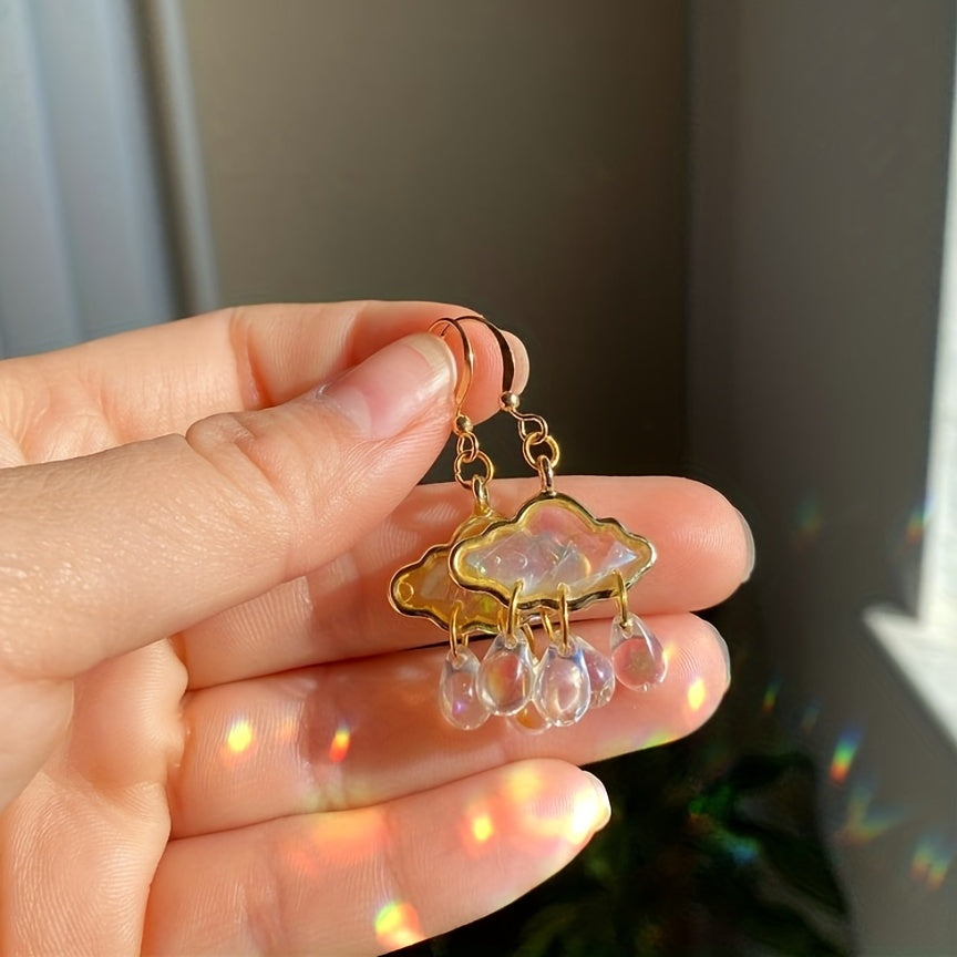 Rain Clouds Earring Dangle Jewelry Gift