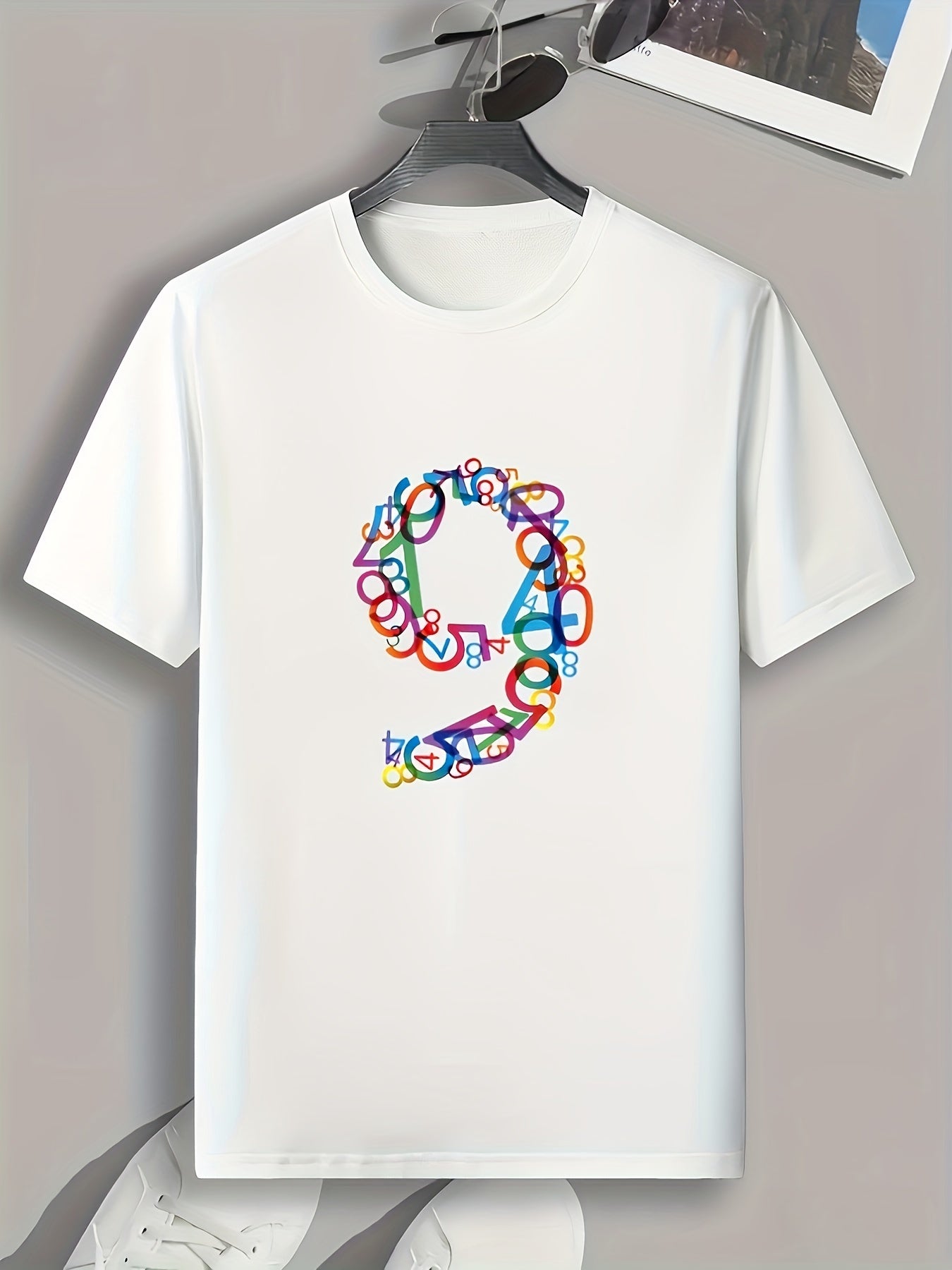 Number 9 Men's Graphic T-shirt for Summer Casual Wear