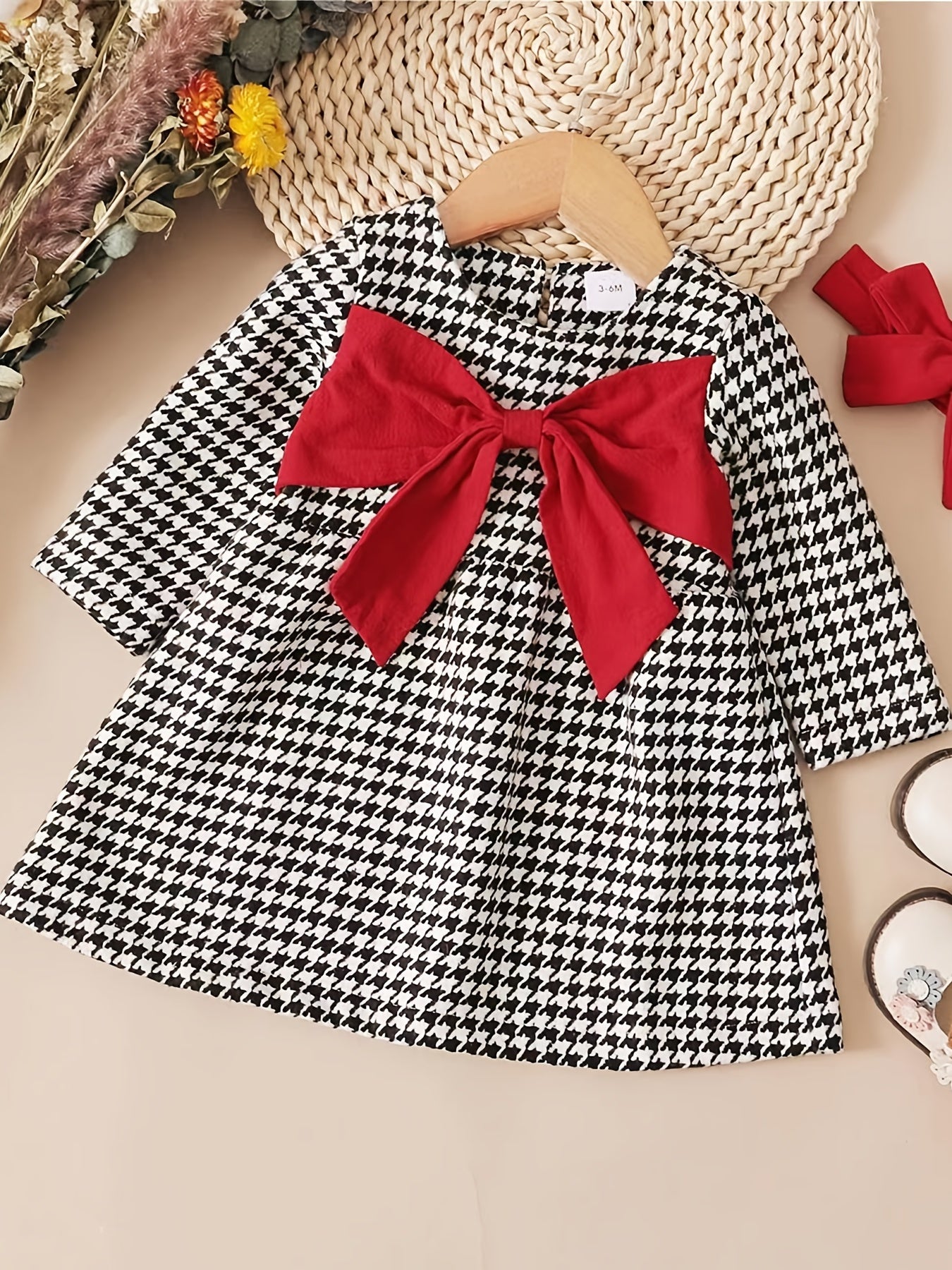 Girls Casual Bow Dress