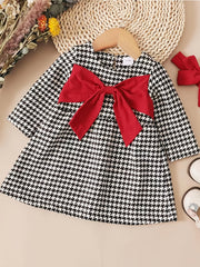 Girls Casual Bow Dress