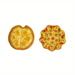 2pcs Mini Simulated Pizza Decorations Resin Mini Pizzas for DIY Kitchen Scene