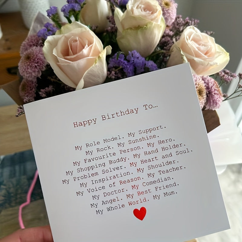 Mum Birthday Card Special Mum Poem Birthday Card