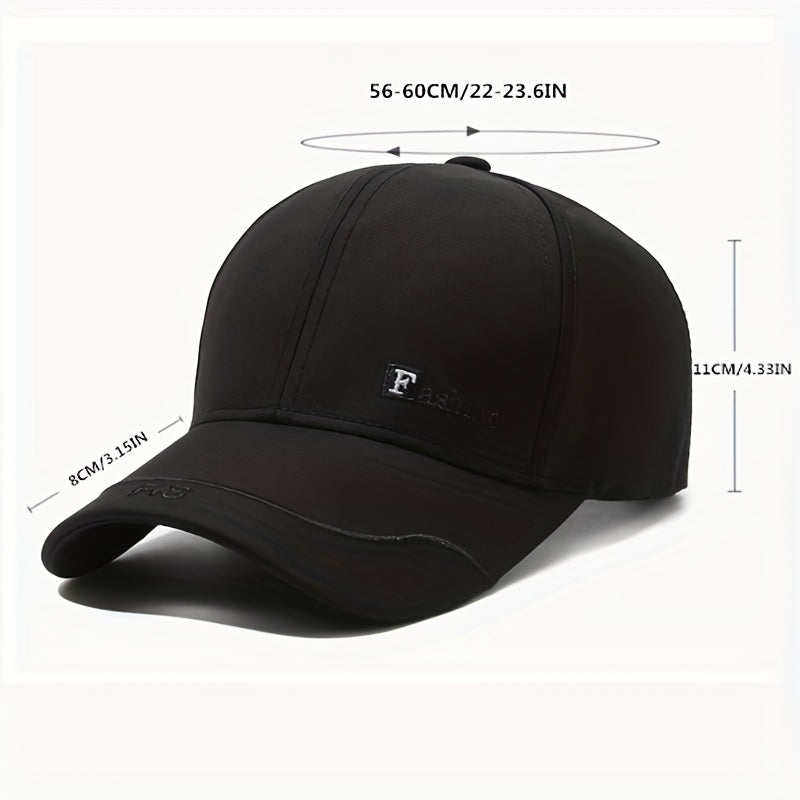 Unisex Adjustable Casual Baseball Cap with Letter Embroidery