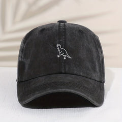 Kids Dino Embroidery Baseball Cap Sunshade Hat