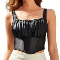 Sexy Satin Cami Corset Bustier Women's Lingerie