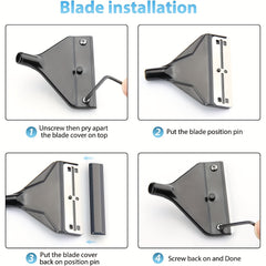 Algae Scraper For Glass Aquarium - 10 Replaceable Blades