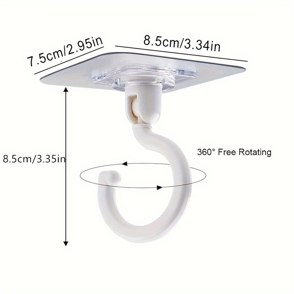 360 Rotatable Hook Self adhesive Ceiling Hanging Hook For Hanging Bird Feeder