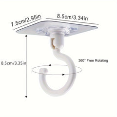 360 Rotatable Hook Self adhesive Ceiling Hanging Hook For Hanging Bird Feeder