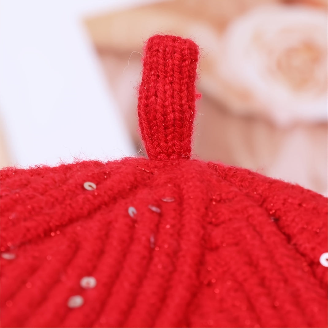Women Wool Felt French Beret Hat Beanie Warm Mini Cap