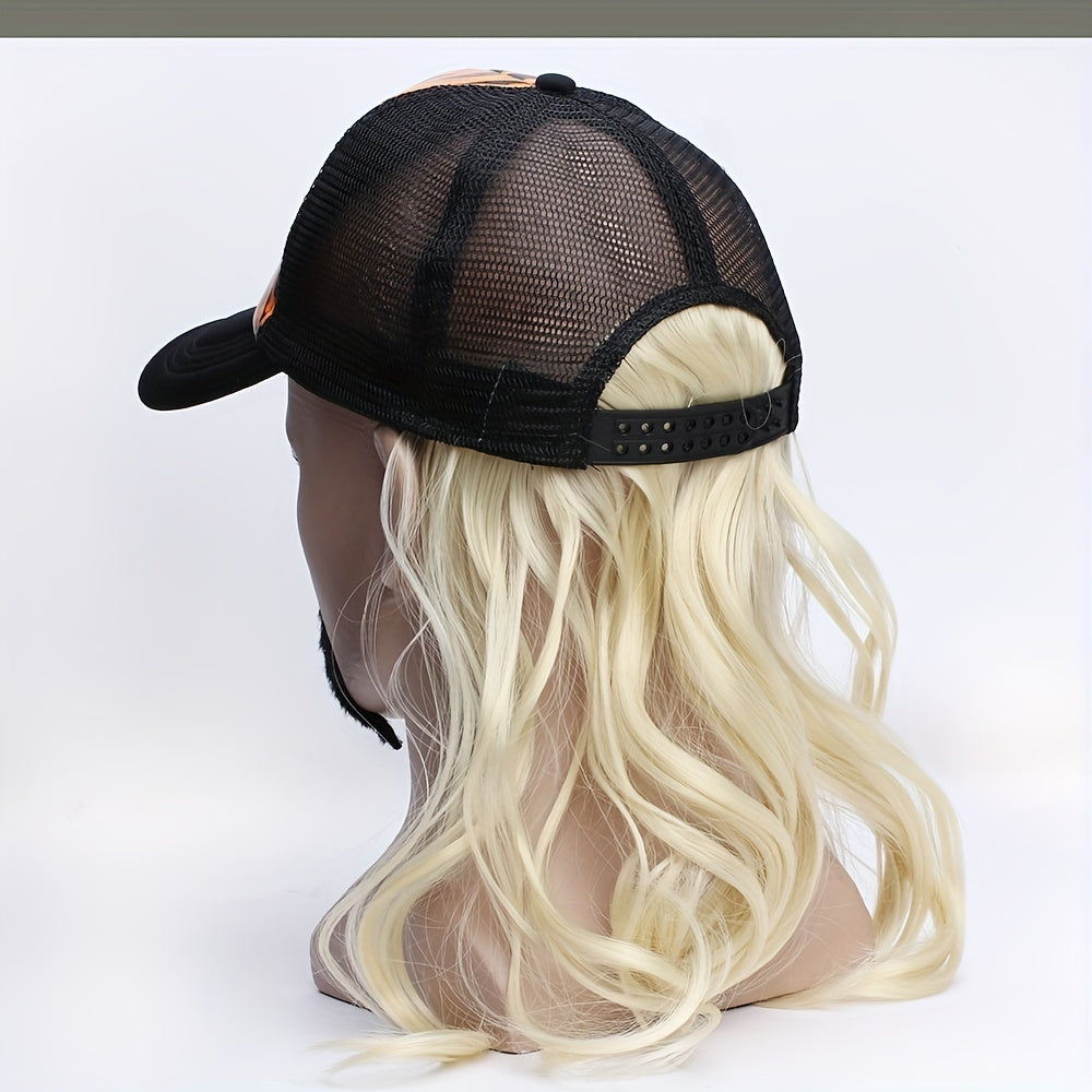 Halloween Wig Hat Men's Hat Dress Up Wig COSPLAY Baseball Hat