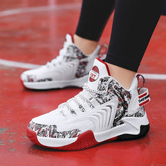 High Top Basketball Shoes for Boys, Non Slip Soft Sole Sneakers