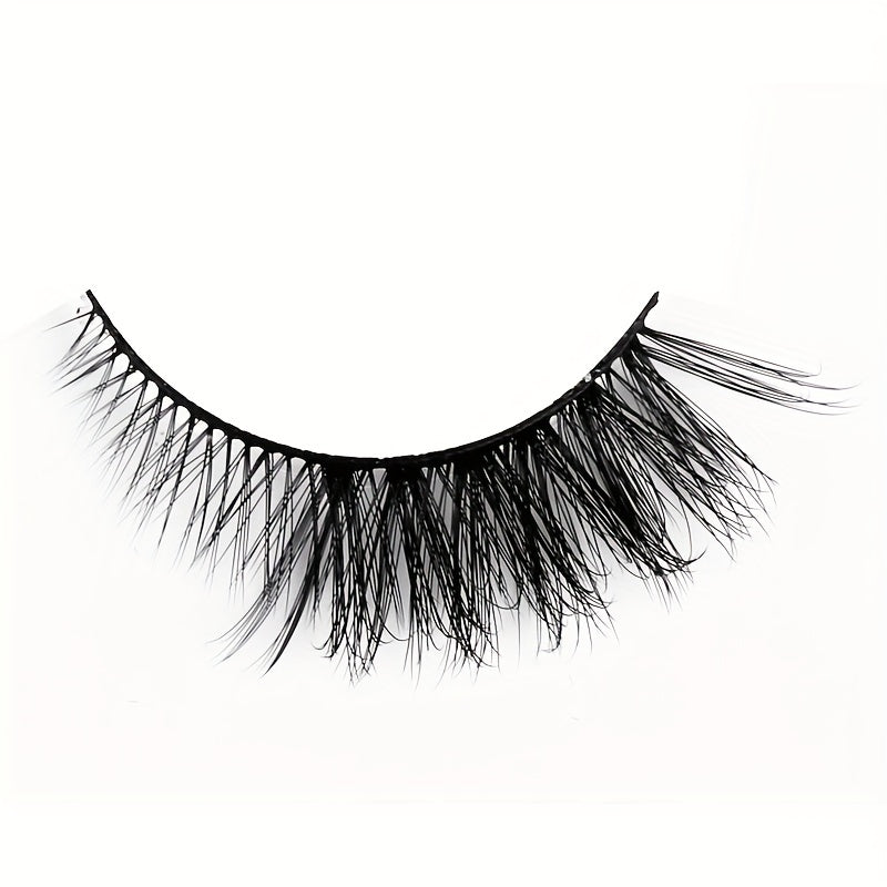 5 Pairs Fox Eye False Eyelashes 3D Winged End Eye Elongated Eyelashes