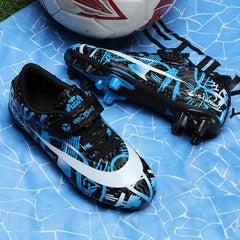 Youth Spiked Football Boots, Hook & Loop Fastener, Anti-Skid, Breathable