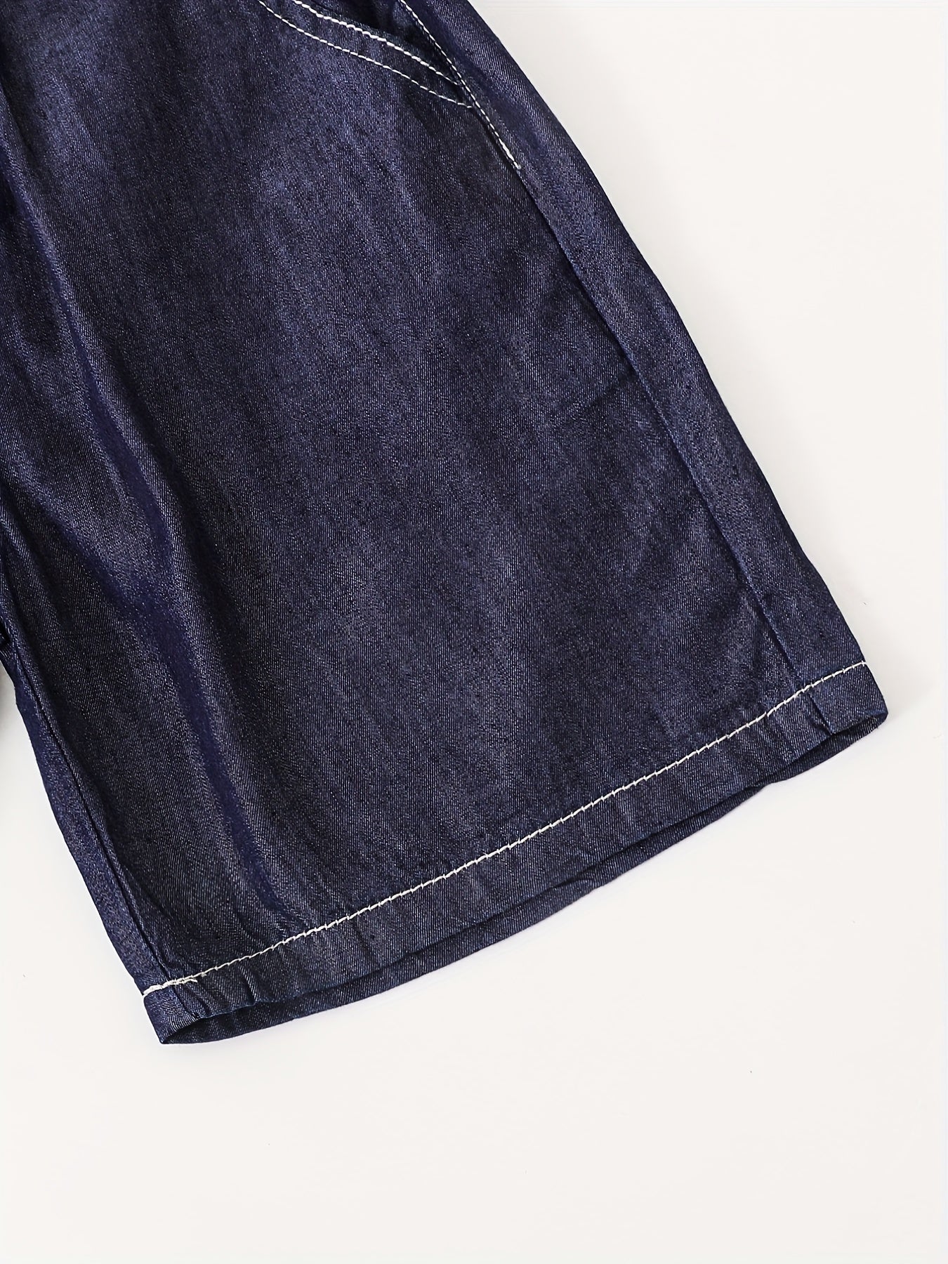 Girls Soft & Thin Denim Shorts Elastic High Waist Summer Style
