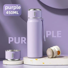 450ml Stainless Steel Vacuum Water Bottle Leakproof Insulated Cup