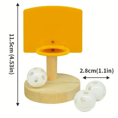 Parrot Mini Basketball Toy Set Educational Training Stand Perch