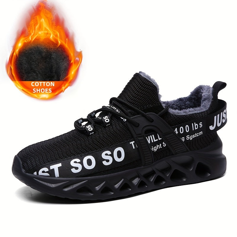 Men's Lightweight Winter Sneakers with Fuzzy Lining
