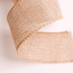 DIY Christmas Ribbon Hemp Iron Wire Edge Webbing 1.96ft