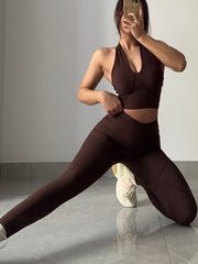 Cross Waist Butt Lifting High Waist Fitness Pants