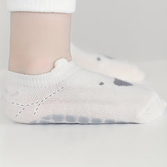 2 Pairs Kids Anti-Slip Walking Socks Breathable Comfy Children's Socks
