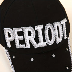 Faux Pearl Baseball Cap Patch Sun Hat Adjustable Dad Hats For Women