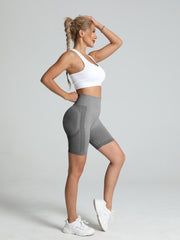 High Stretch Hip Lifting Yoga Sports Shorts Quick Dry Running Activewear