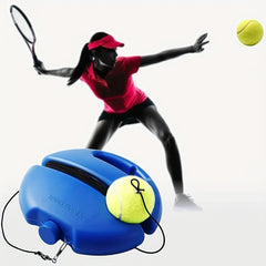 Tennis Base With Rope Single Tennis Training Device Rebounder