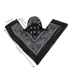 Paisley Print Sun Hat Bandana Head Scarf Hat Anti UV Summer Visor
