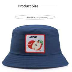 Fruit Embroidery Bucket Hat for Men Women