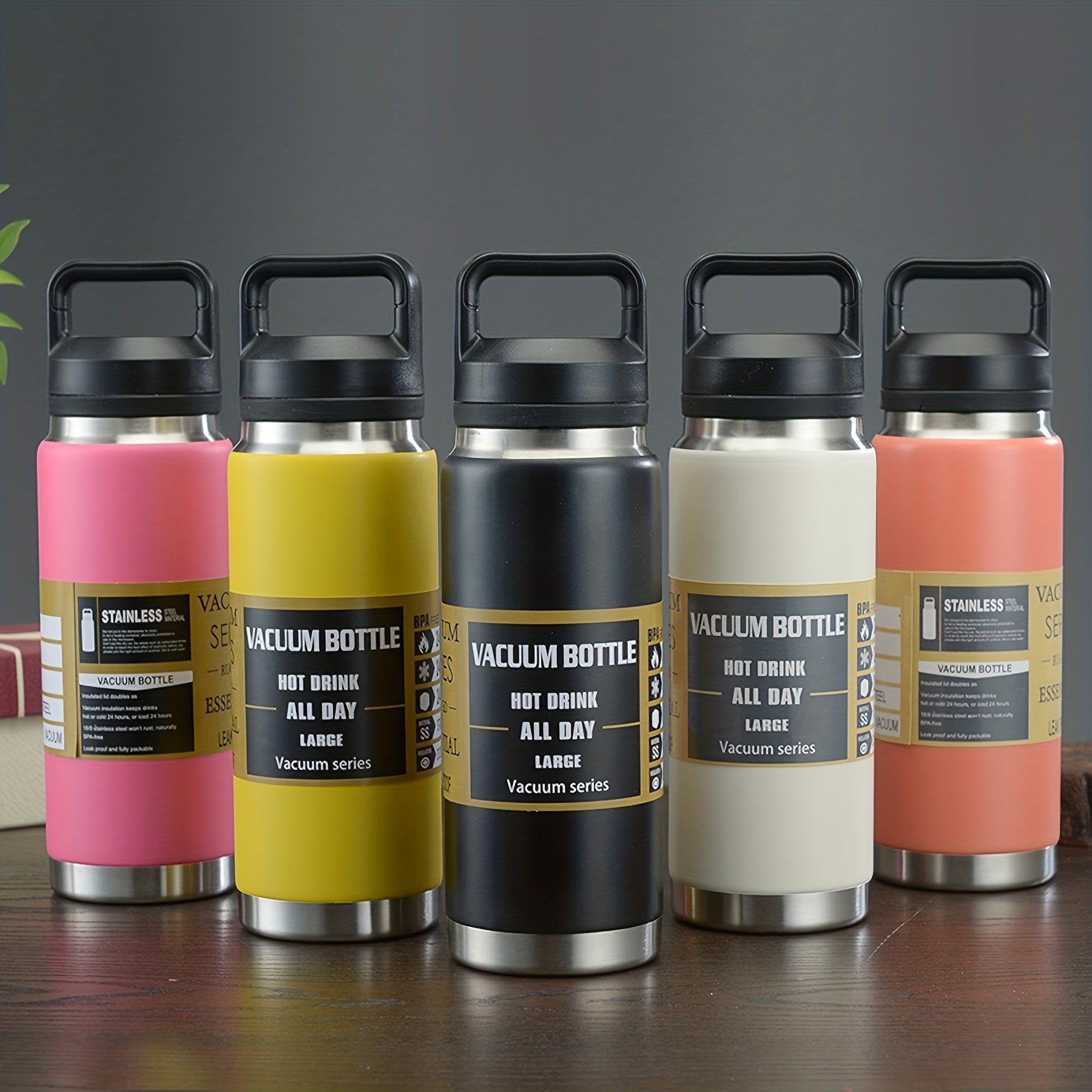 Portable Sports Water Bottle 304 Stainless Steel Vacuum Insulated Cup