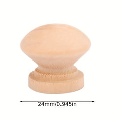 10pcs 44mm Round Mushroom Wood Cabinet Drawer Pull