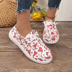 Dwarf & Heart Pattern Skate Shoes for Women