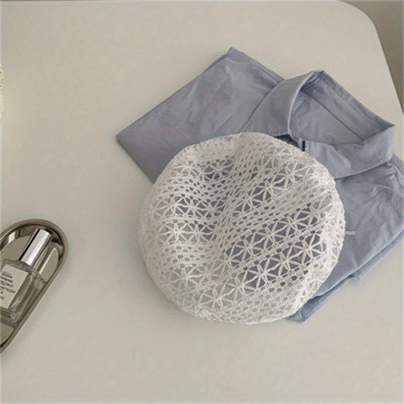 Mesh Beret Thin Breathable Cap