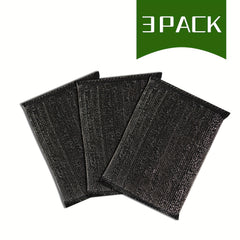 3pcs Steel Scrub Sponges for Sparkling Clean Dishes